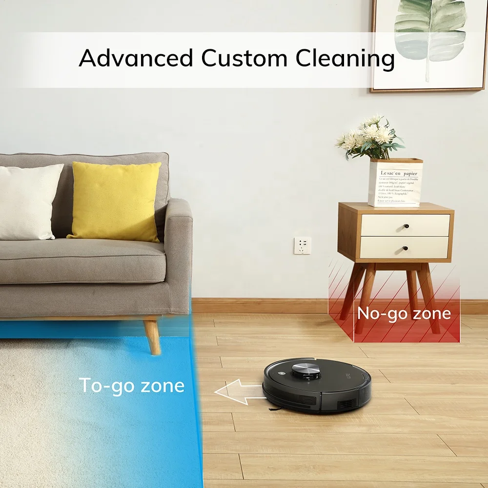 ILIFE A10s 2-in-1 Roller Brush 2900mAh Gyro&Laser Navigation Mopping Laser Obstacle Avoidance APP Control Robot Vacuum Cleaner