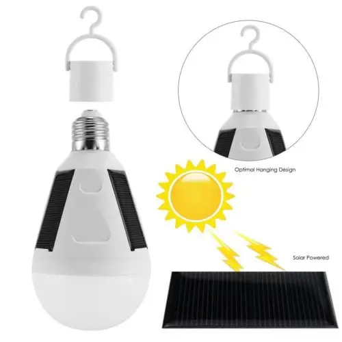Emergency 4 To 6 Hours Emergency Bulb Lights Led Camping Lantern Rechargeable Solar Lamp