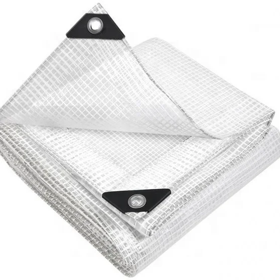 White Waterproof PE/PVC Tarpaulin Cover for Truck/Boat/Tent in China