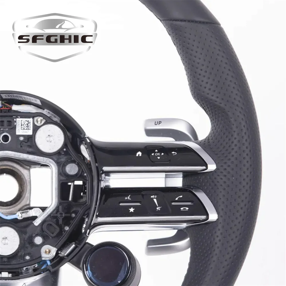 Leather Steering Wheel For Mercedes Benz W205 W213 W212 CLS S CLASS W204 W222 W221 CLS550 C300 GTC R190 W203 GLA W176