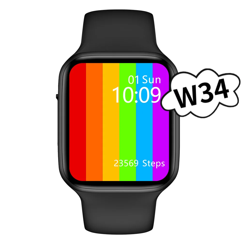 W34 Смарт-часы 2021 bt телефон iwo reloj inteligente bluetooth смарт-часы PK W46 W26 серии 6