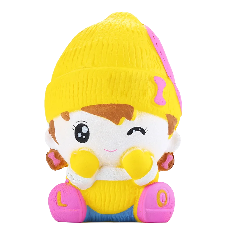 cute girl Squishy Toy Hot Selling Decompression Squeeze Toy PU Stress Balls portrait Toys