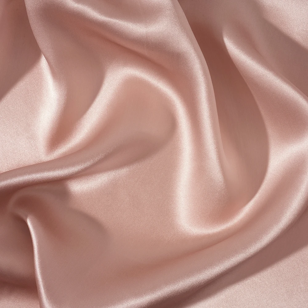 All Stock 100% Pure Natural Mulberry Silk Satin Fabric 16mm Woven Satin Stretch Feature for Sleepwear