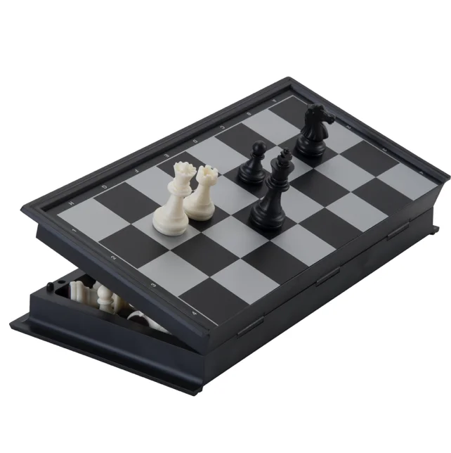 Longfield Games Travel Chessboard Magnetic Foldable King Height: 50mm Dimensions: 24x24cm Chess Games EU Wholesale