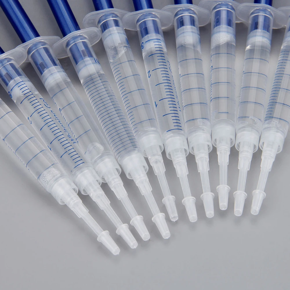 10Pcs Teeth Whitening Gel With LED Accelerator Light and Tray Tooth Whitener Kits