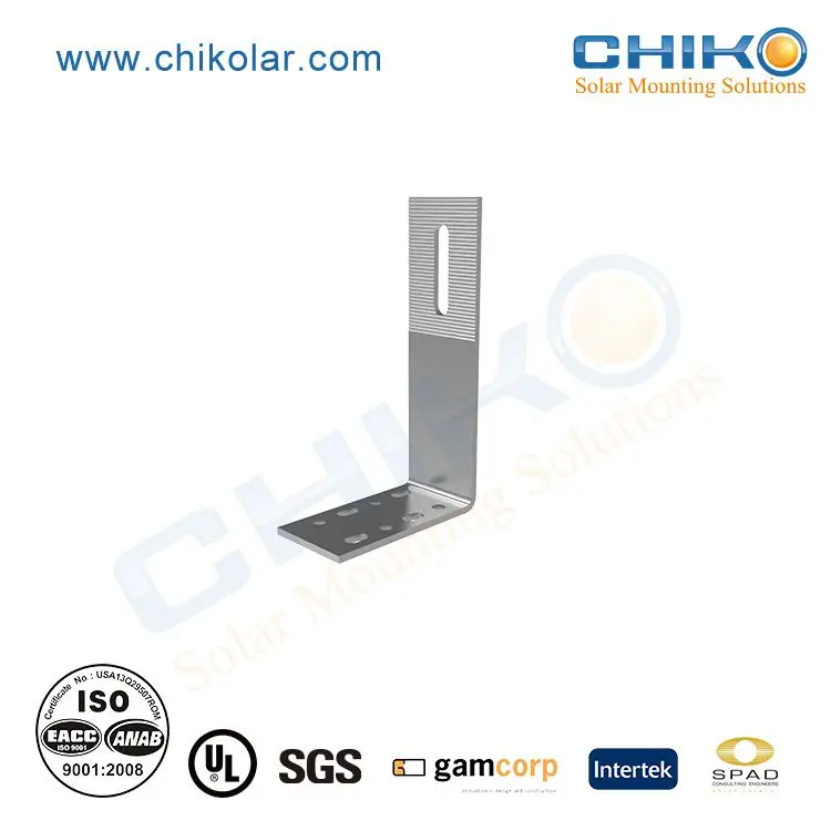 CHIKO Roof Mounting Solar Kits Tile Roof Solar Mounting System Solar Panel Tile Roof Mounting Structure