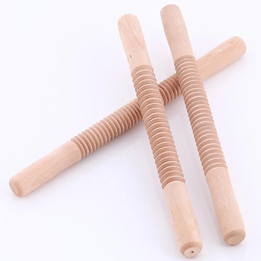 Wooden Rolling Pin Embossing Dough Roller Cake Fondant Cookies Biscuit Noodle Kitchen Baking Tools