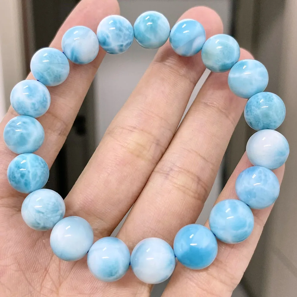 Selling natural larimar bracelet high quality larimar crystal bracelet for decoration fine jewelry bracelets