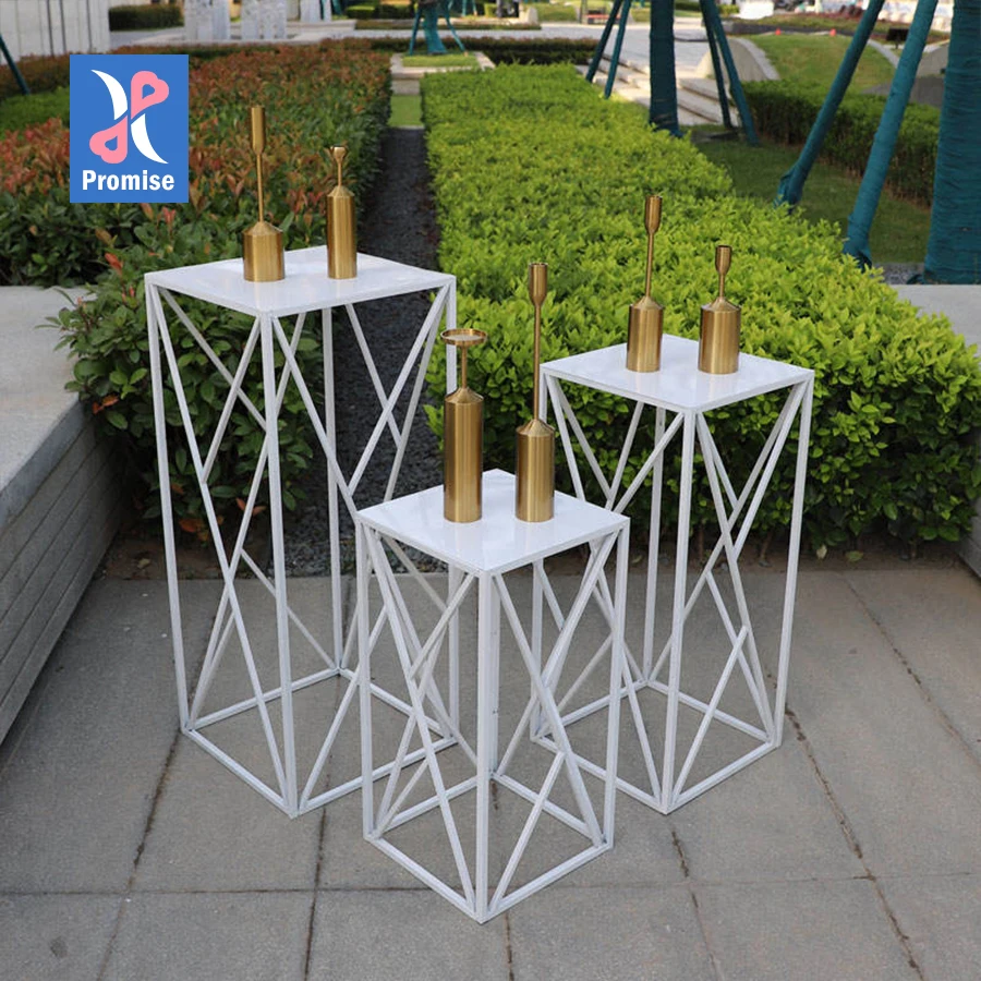 Простой Современный Железный Золотой Цветочный Стенд свадебное украшение свадебный стол центральные части