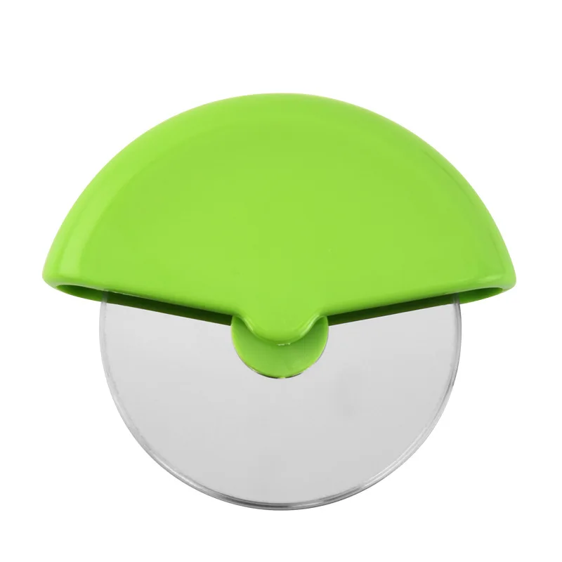 Wholesale Round Pizza Cutter Handheld Pizza Cutter Wheel Pizza Slicer Premium Stainless Steel Blade With Protective Blade Guard
