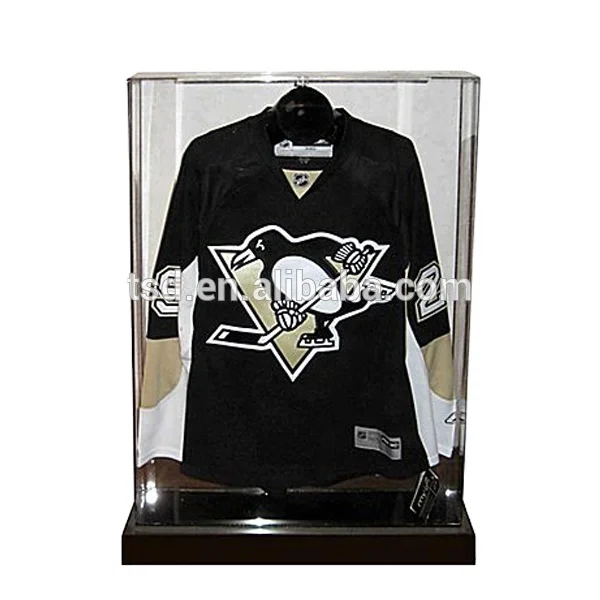 clear acrylic jersey display case,clothing store showcase,jersey shop display stand