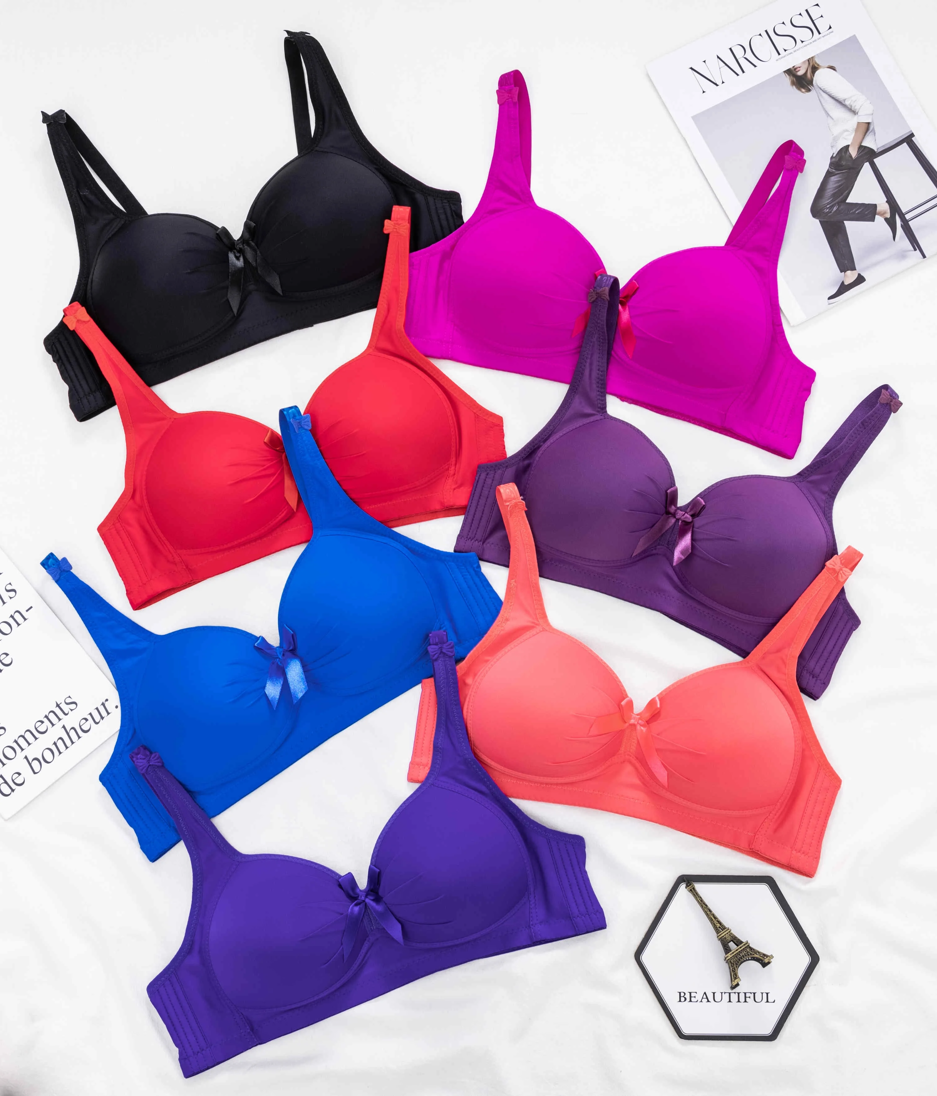 2021 Ladies Underwear Under Garments Stylish Soft Padded Plus Size Push Up Seamless Bra