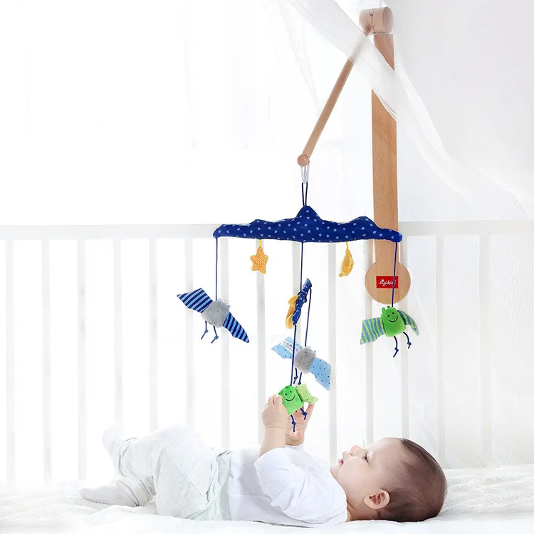 baby products baby bed bell adjustable wood holder bracket wooden arm mobile holder for baby crib mobile