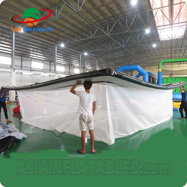 Portable Inflatable Floating Ocean Sea Swimming Pool / Inflatable Pool Yacht