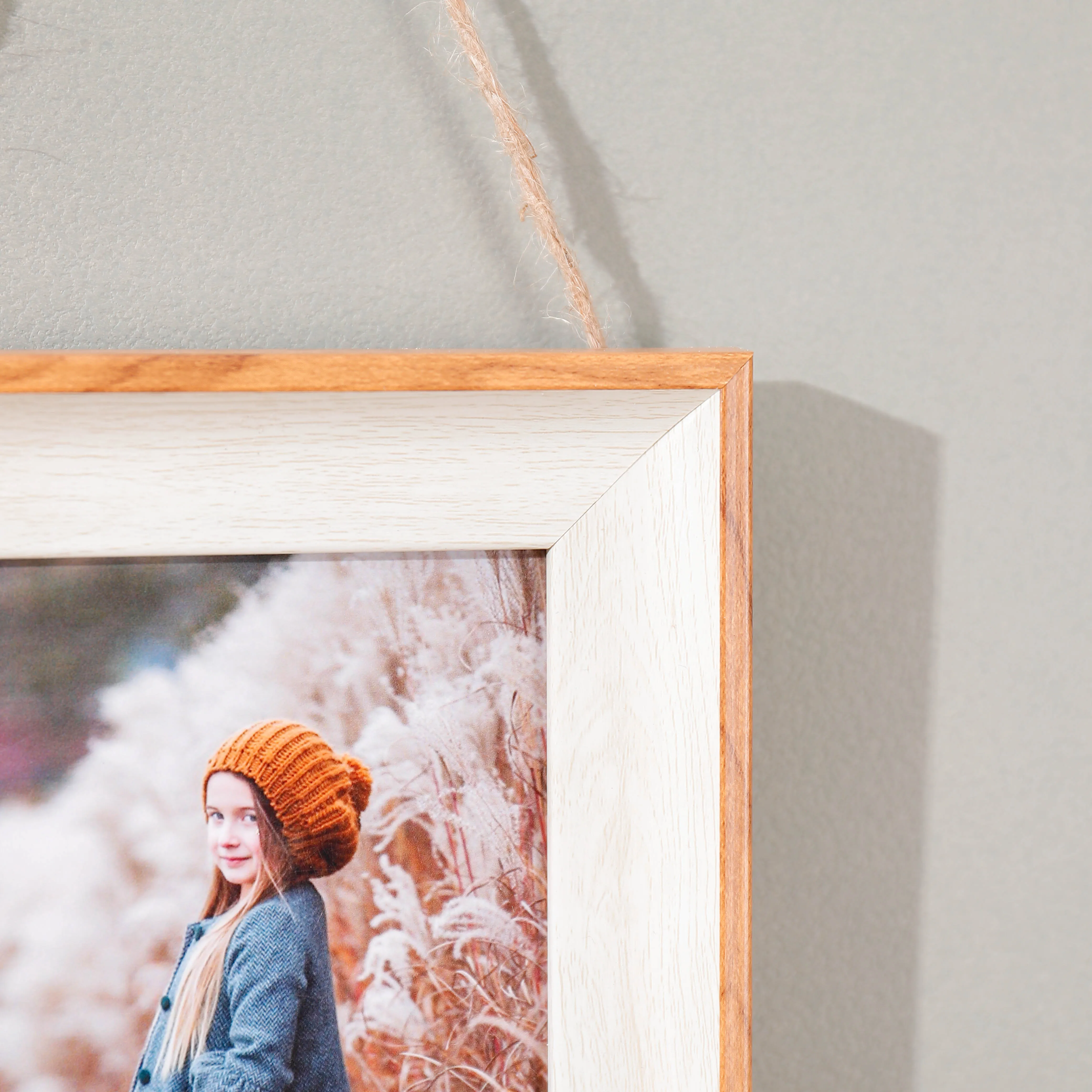 1P wooden picture frame vertical version 6 inch photo hanging picture frame Home office wall decoration picture frame
