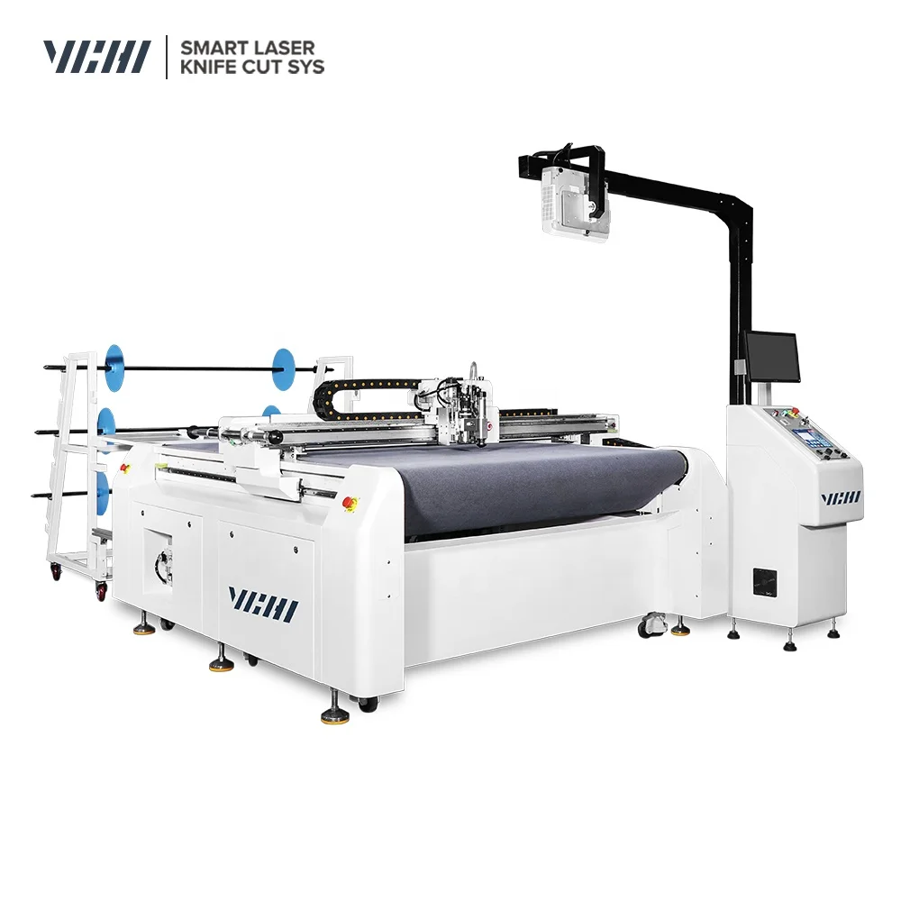 Digital CNC V Style Knife Round Knife Oscillating Knife Cutting Machine collection table