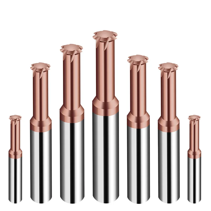 Single/Three/Whole teeth thread endmill milling cutter tungsten steel thread machining center for Steel
