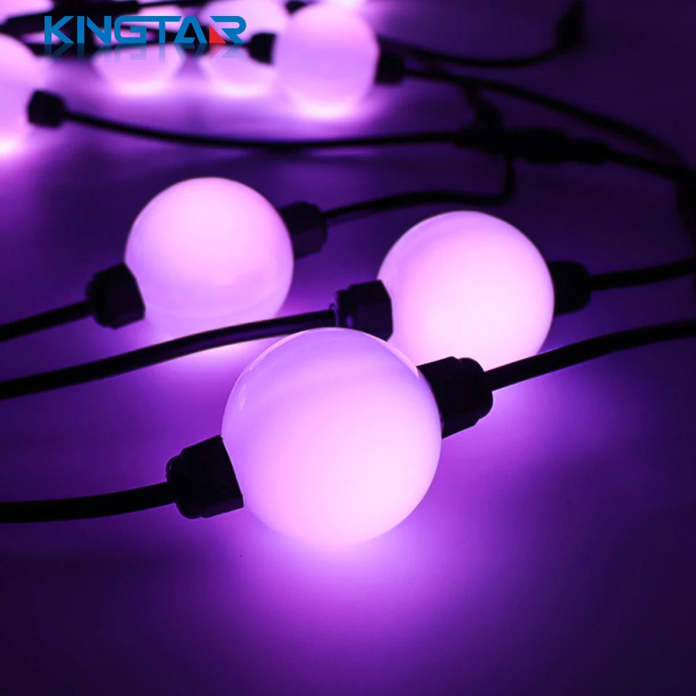 Christmas 50mm RGB LED Pixel Ball UCS1903/DMX512 Green CCT 12V LED Modules Outdoor Christmas Lights