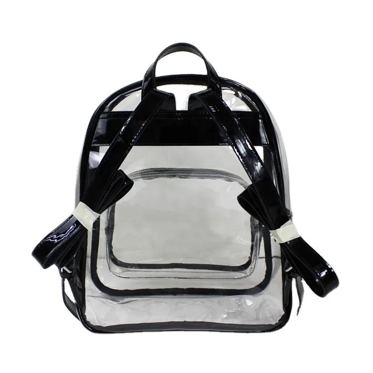 kids clear backpack transparent pvc backpack small clear plastic backpack stadium approved