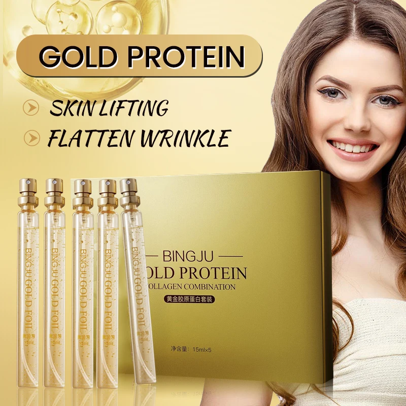 protein line silk lift and tighte facial gold protein water soluble collagen thread face lifting from korean