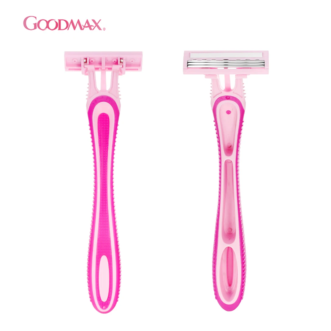 Disposable Customized Logo Facial Shaving Three Blades Razor