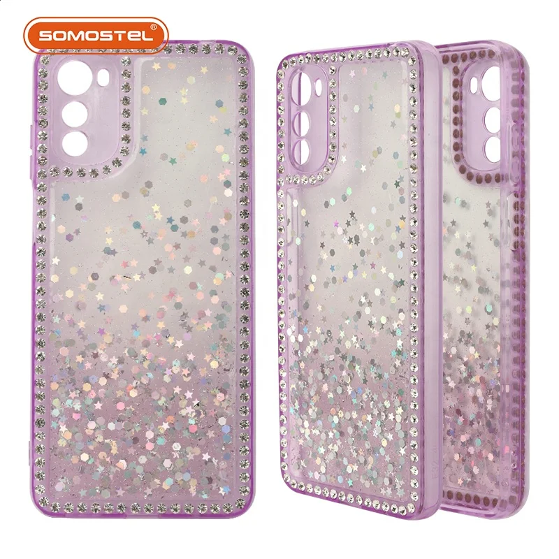 SOMOSTEL diamond Epoxy TPU and Acrylic phone case fundas para celular carcase estuches de telefono for iphone 14