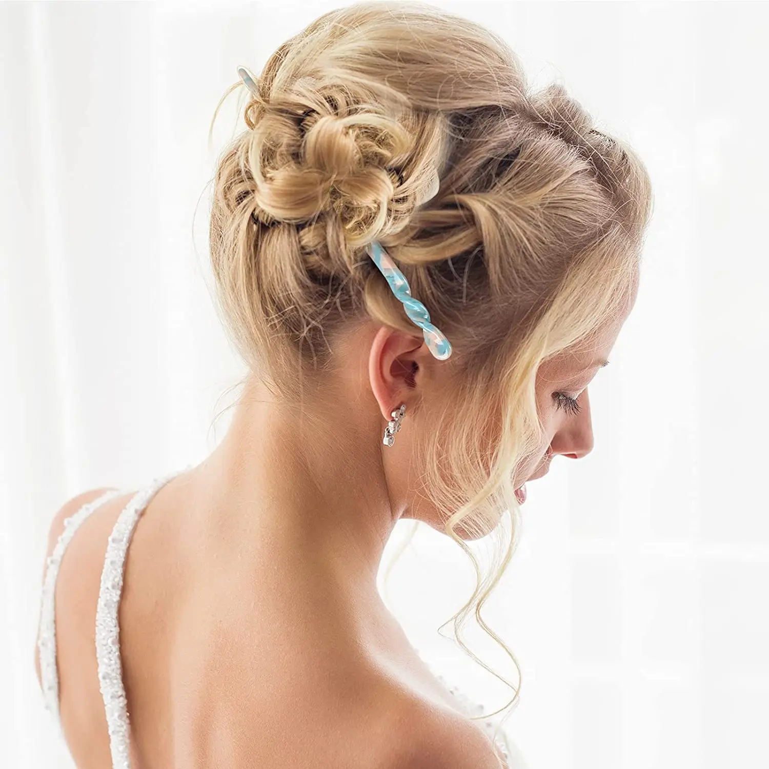 New Fashion Style Hair Sticks Vintage Acetate Chopstick Women Hairpins Wedding Hair Clip Jewelry Accessories