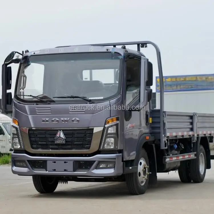 New SINOTRUK HOWO 4x4 4x2 6-Wheel  Diesel Manual Light Segment Rear Camera Euro 2 Left Sale Column Pate Cargo Truck for Sale