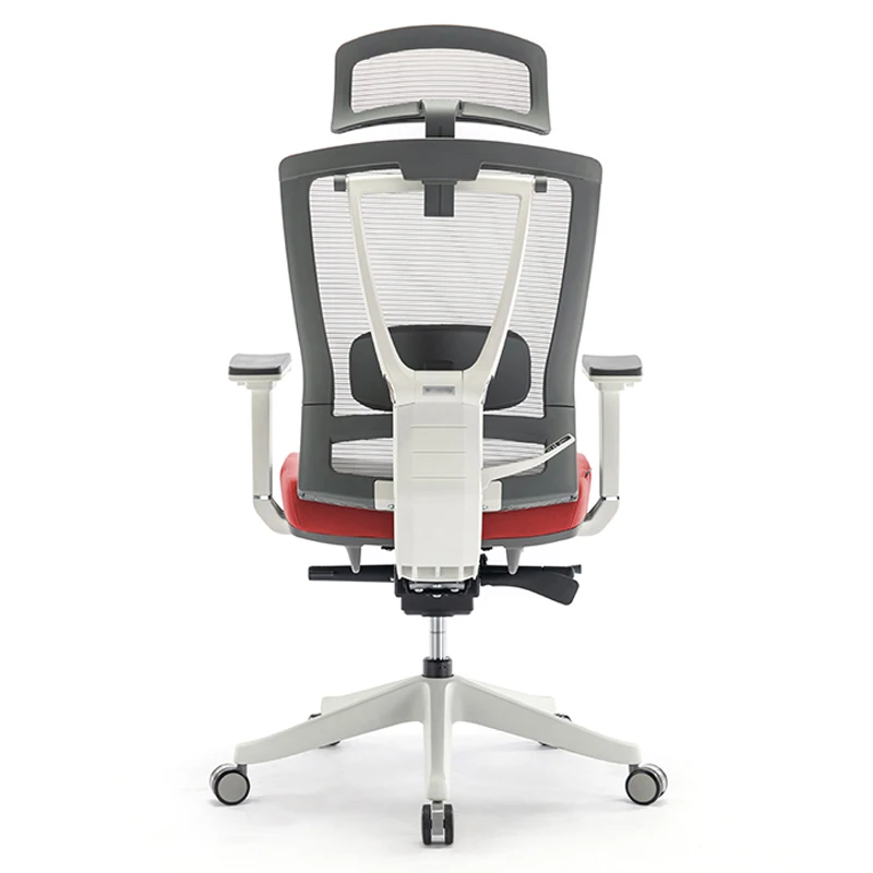 Custom Logo Red Color Swivel High Back Mesh Ergonomic Office Chair Manufacturer
