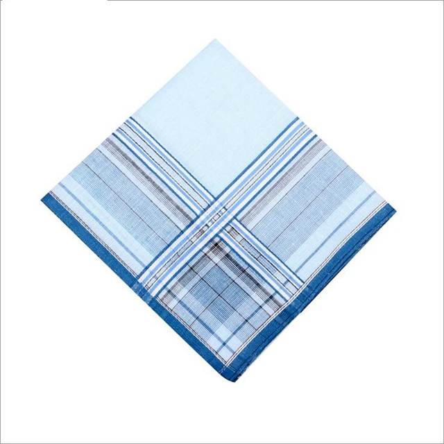 double pocket square denim American red cotton blue handkerchief pocket squares for mens suits