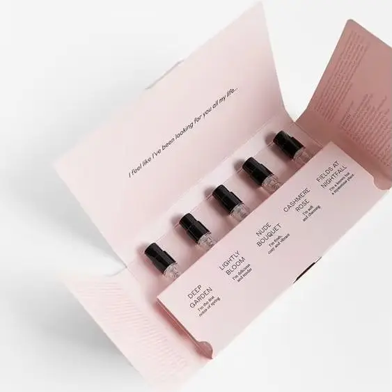 Коробка для образцов парфюмерного стекла 3 мл 5 10