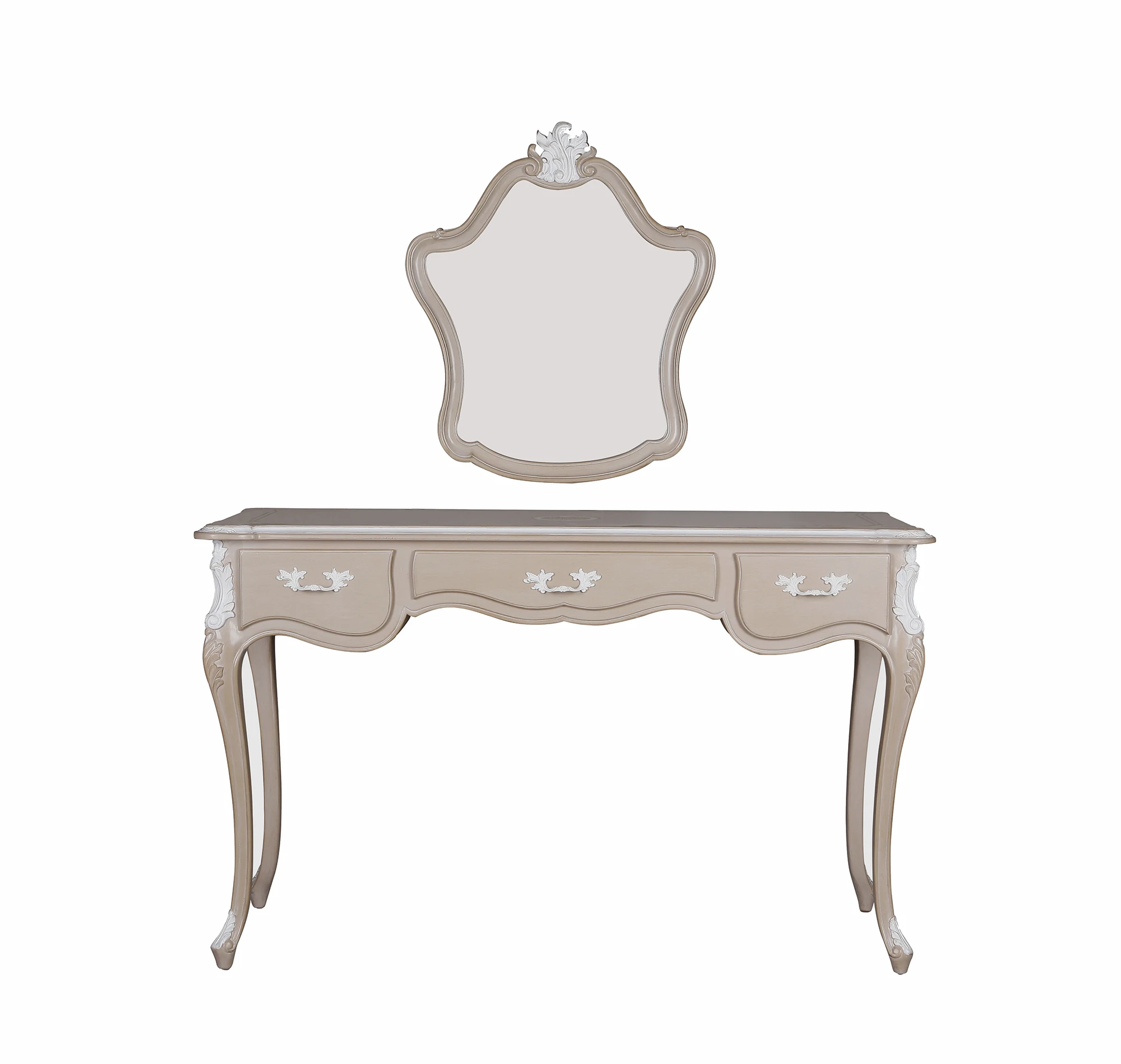 New Design Modern Vanity Desk Model Wooden Dressing Table with Mirror and Stool Tocador De Maquillaje Bags White LED Light OEM