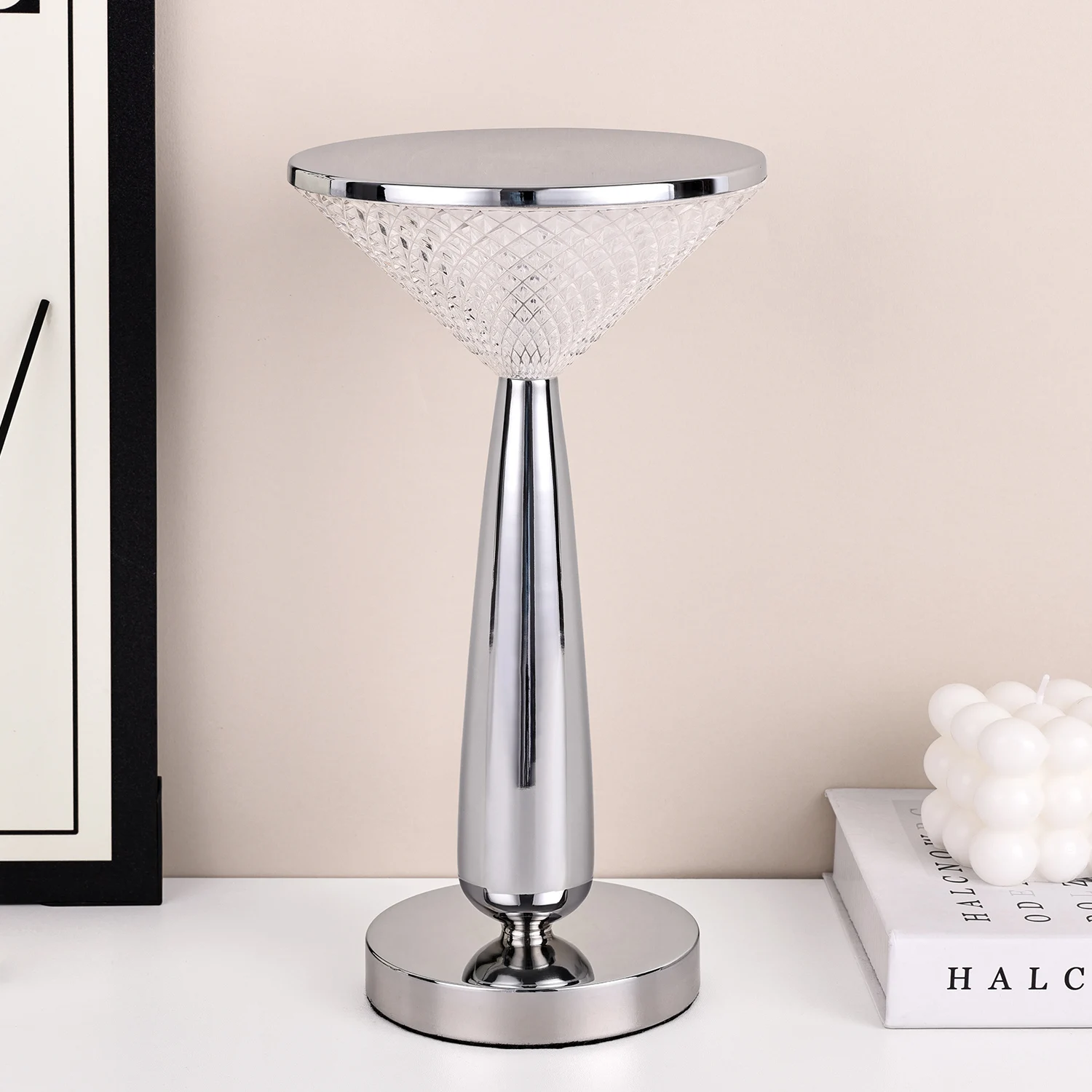 Bar Atmosphere Night Light Metal Modern Simple Touch Angel Light Bedhead USB Charging Desk Lamp Atmosphere Light