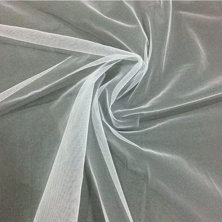 Top grade Latest 100% Nylon Blue Warp Organza Mesh Fabric for Embroidery Bridal Dress