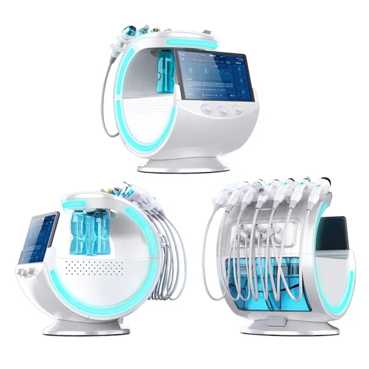 Jiali Newest Skin Care 7 in 1 Skin Analyzer Water Oxygen Spray Aqua Hydra Peeling Facial Dermabrasion Microdermabrasion Machine