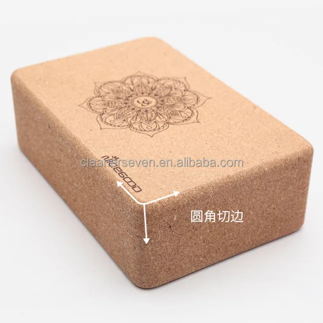 Wholesale Gym Light Weight Cork Yoga Block Eco Friendly Cork Yoga Brick Blocks