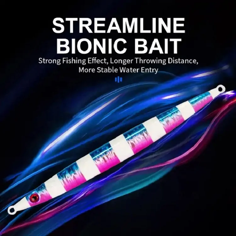 High Quality Slow Shaking Lead Bait 100g 150g 200g 250g 300g Speed Fall Sinking Three Dimensionalmetal Jig Lure