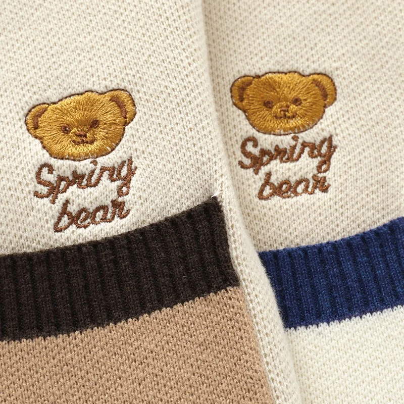 2023 NEW wholesale OEM Anti-pilling cotton baby cardigan blue boy Sweater for Toddler Children