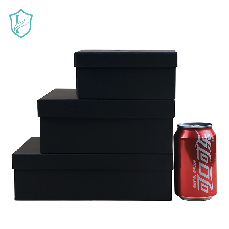 
Spot alibaba box black kraft paper box with cover album packing jewelry packaging boxes wholesale logo can be customized 