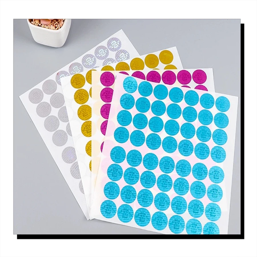 High Visibility Custom Vial Label Sticker Flat Packaging Logo Stickers with Bar Code Paper Sticker for Bottle Vial Labeling