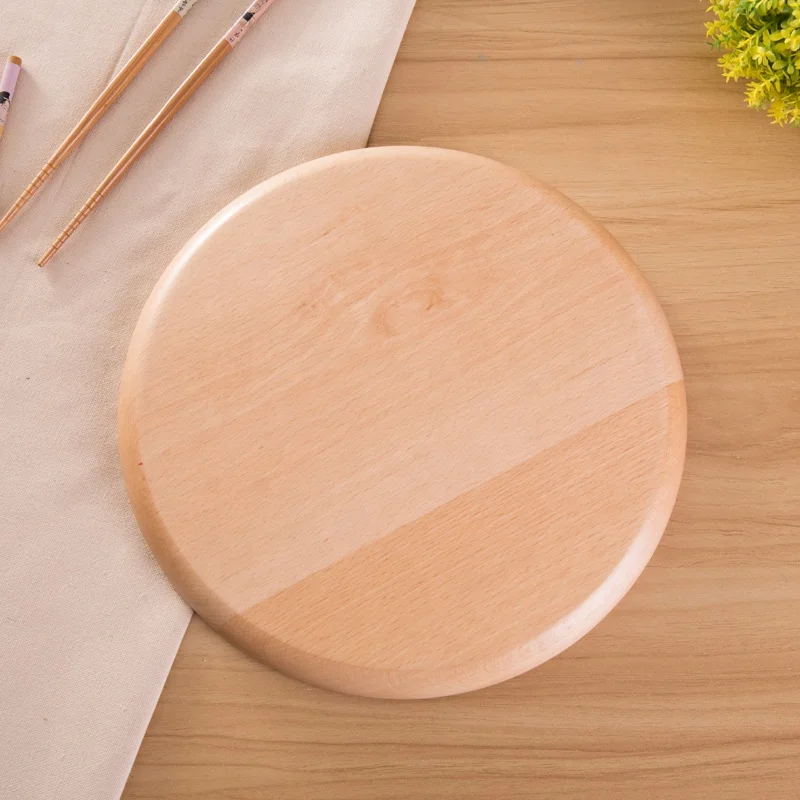 Customized logo wooden Bamboo plate small wood snacks plates