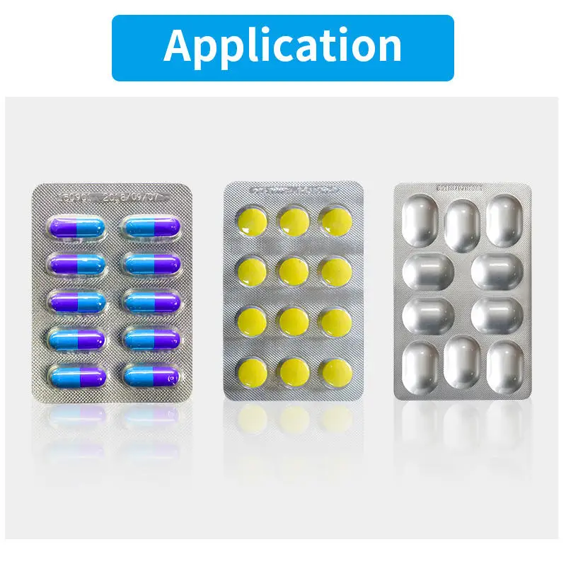 Alu-Plastic and Pill Capsule Tablet Blister Packer Packing Machine Auto Medicine Granules Small Blister Packing  Machine