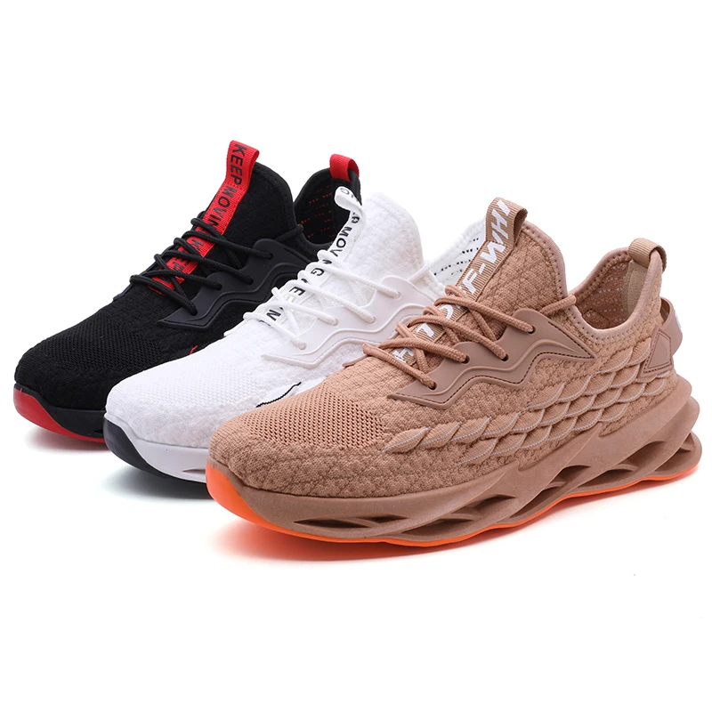 
Custom logo direct sale Fly weave sports running cool sneakers for men 