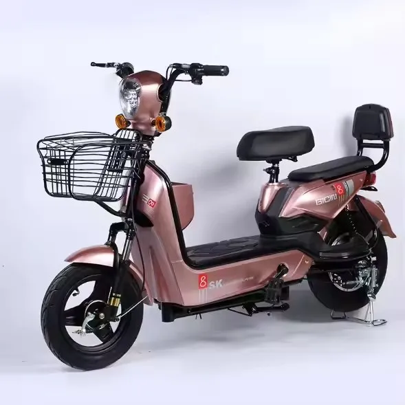 Factory High Speed 25-50km/h Electric Bicycle 48v 350w 14inch Fat Tire Electric Bike 2 Wheel Long Range Electric Scooter Adult