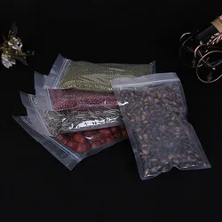 Transparent flat bottom zipper bag dried fruit nuts melon seeds tea bag special for food bags