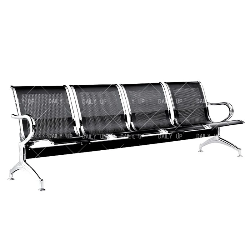 Public Seating Bench with Arm Metal Hospital Chairs for Patients Bus Station Waiting Chairs