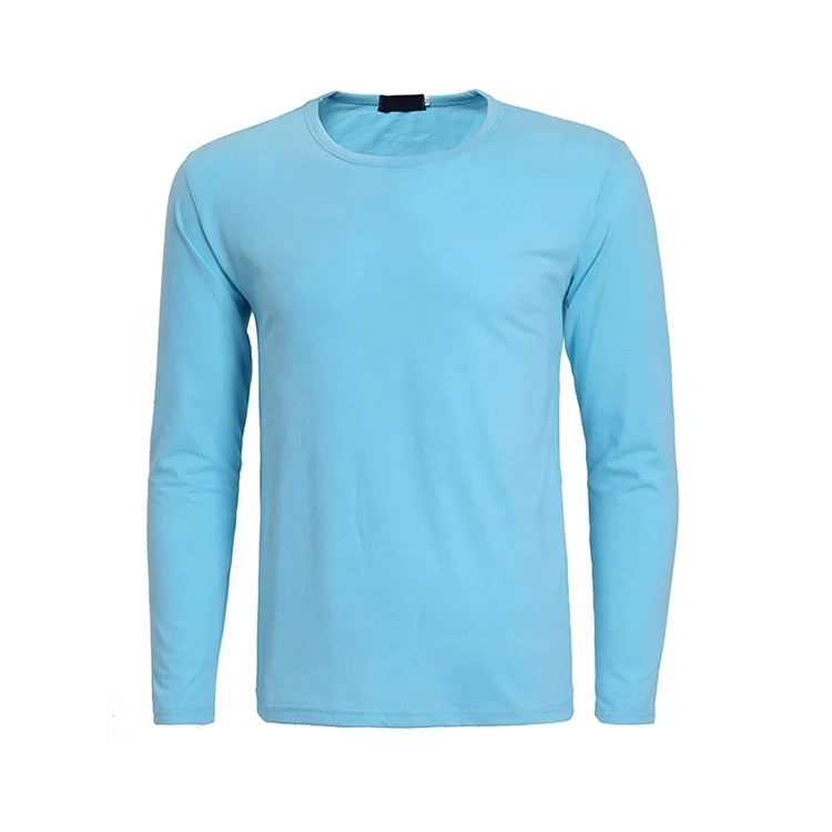 Повседневная футболка унисекс обычная с длинным рукавом оптовая продажа на заказ Мужская