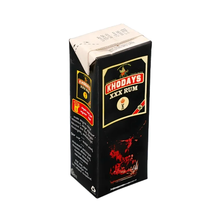 Wholesale Factory Price Custom Printed Aseptic Eco Friendly Paper Cardboard Milk Box Milk Liquid Paper Packaging Box