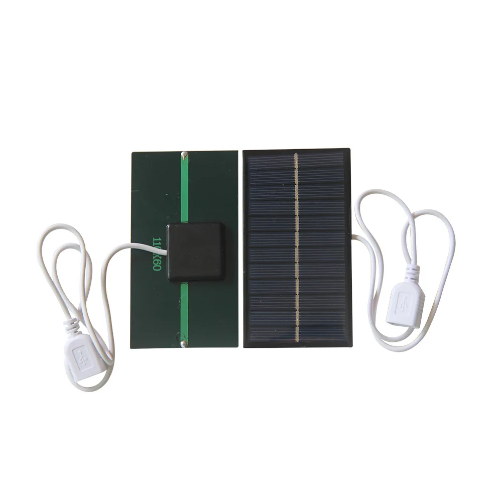 Мини DIY Солнечная Панель зарядное устройство 1 Вт 6 В солнечное с USB для мобильного Power Bank небольшая солнечная энергетическая система 110*60