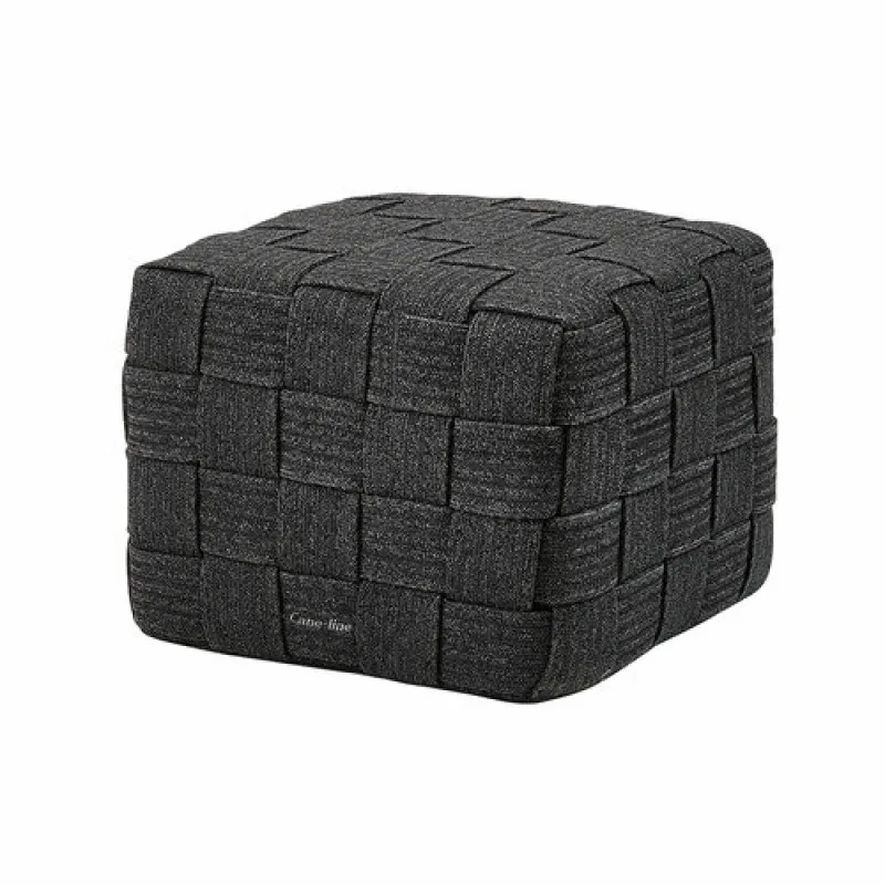 Outdoor garden furniture rope woven pouf square round outdoor cube ottoman